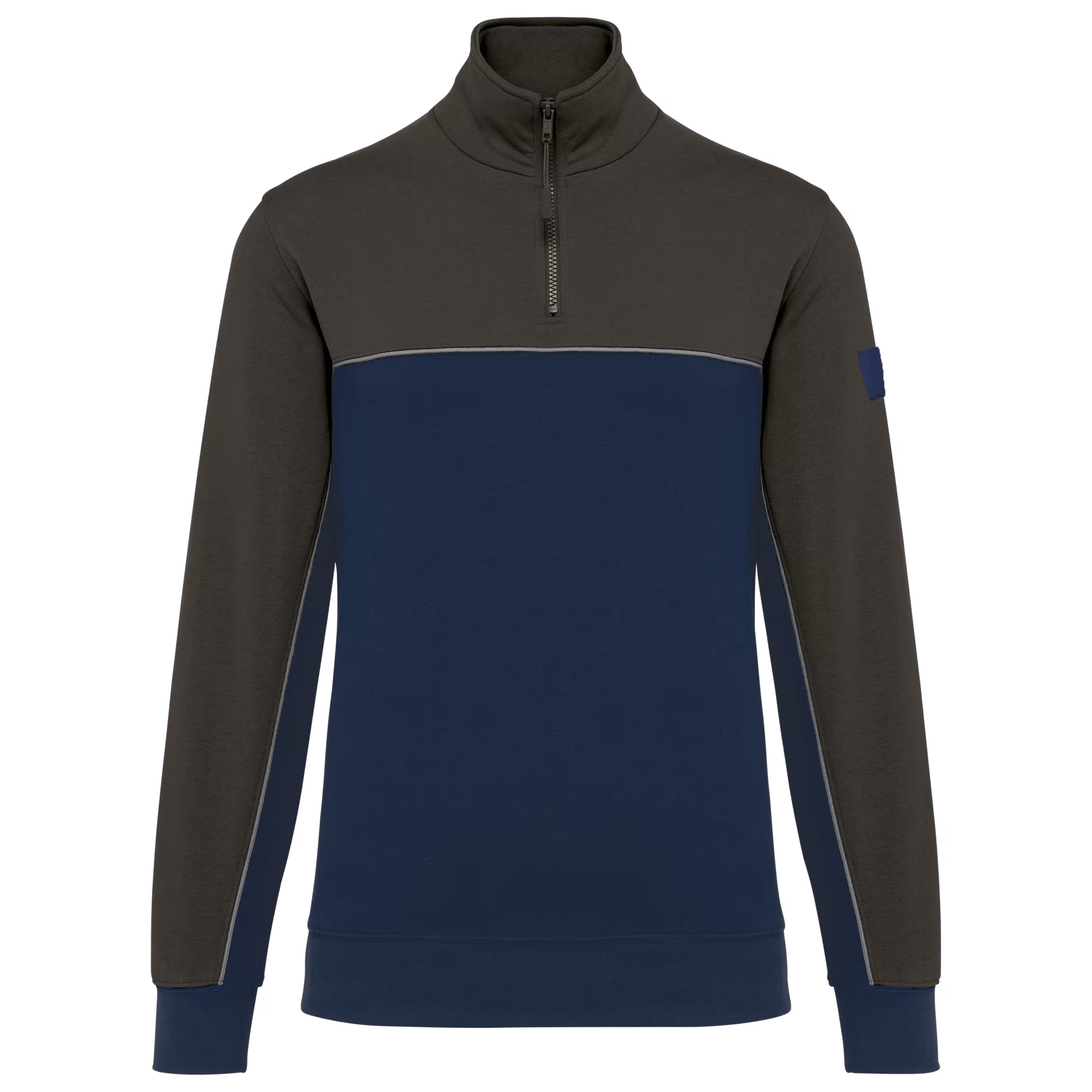 Sweat-shirt écoresponsable col zippé unisexe WK404