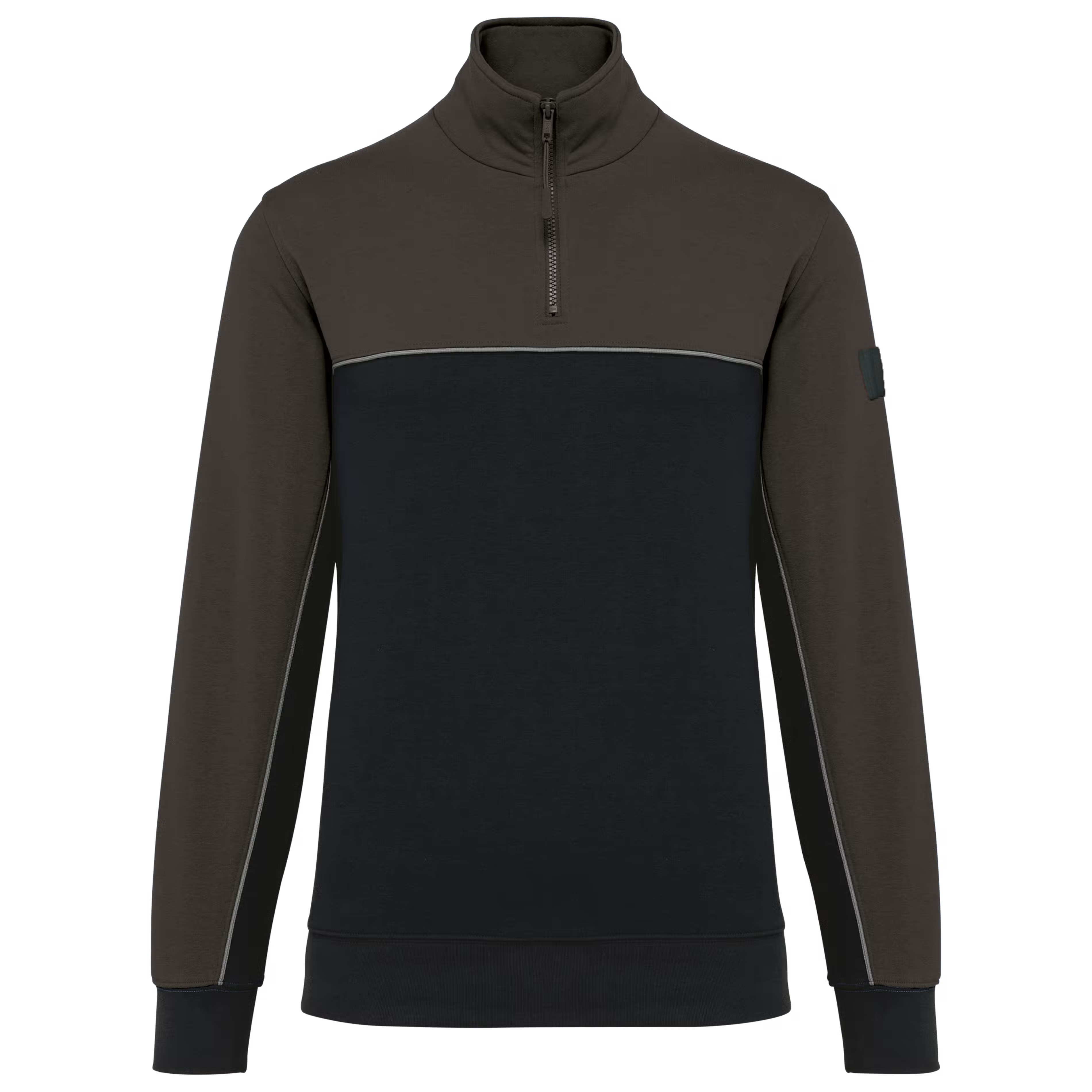 Sweat-shirt écoresponsable col zippé unisexe WK404
