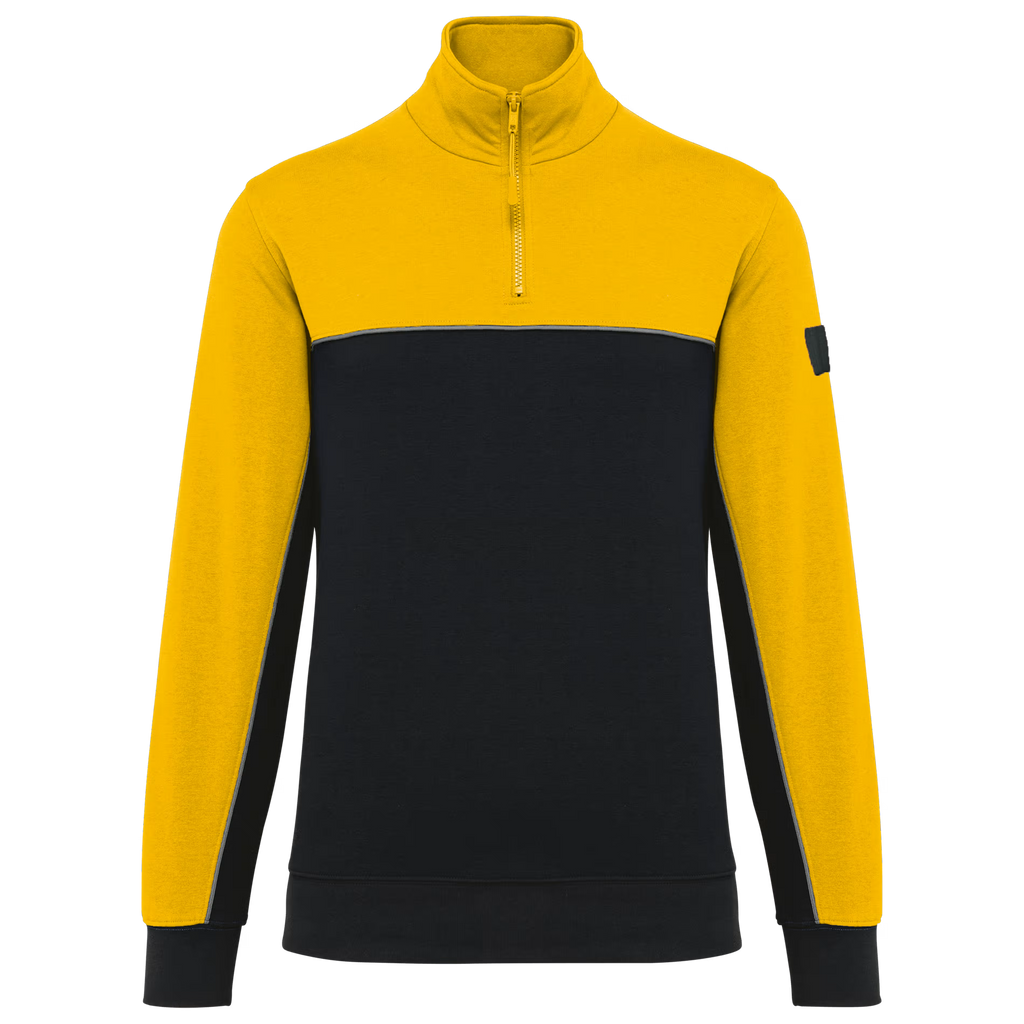Sweat-shirt écoresponsable col zippé unisexe WK404