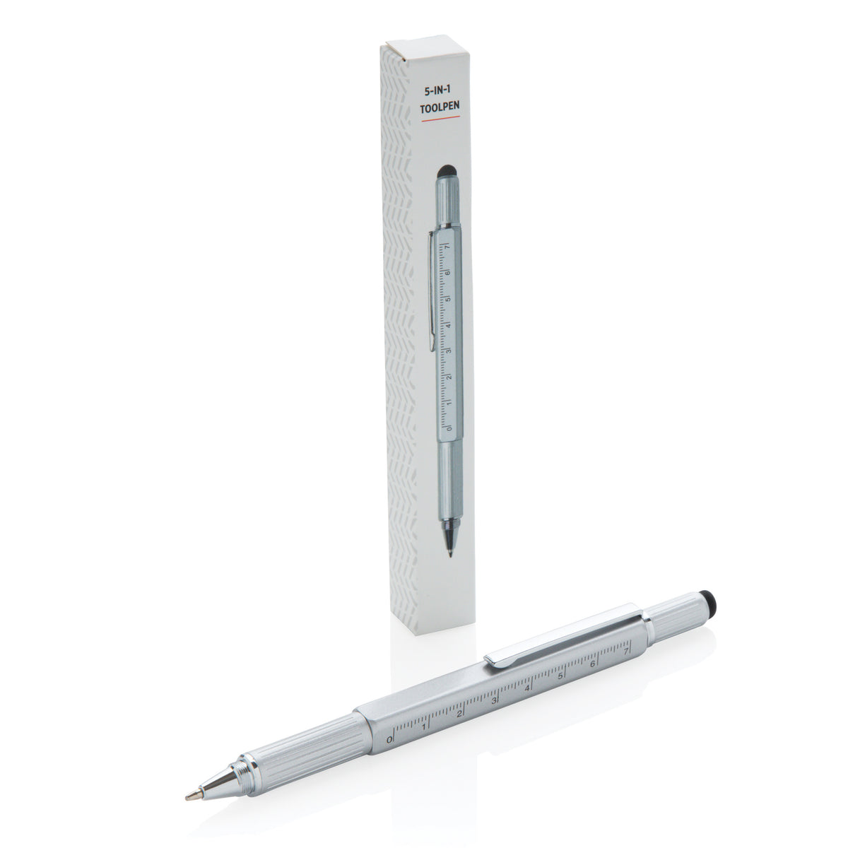 Stylo outil 5 en 1 en aluminium