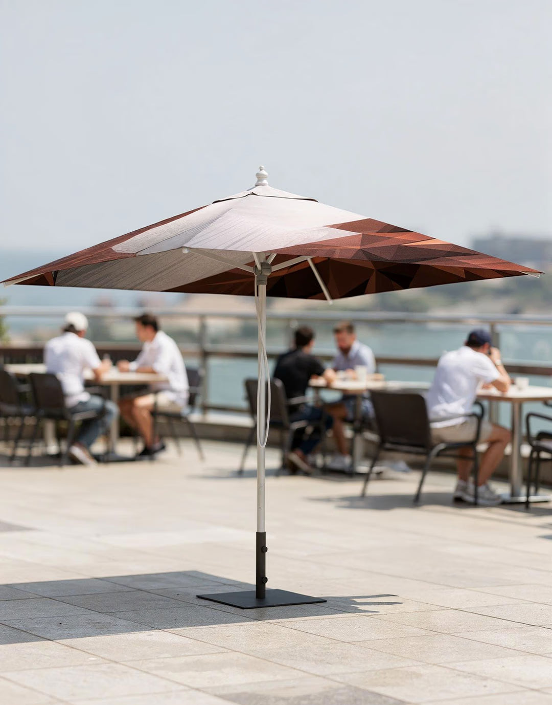 Parasol aluminium carré - 4 tailles disponibles