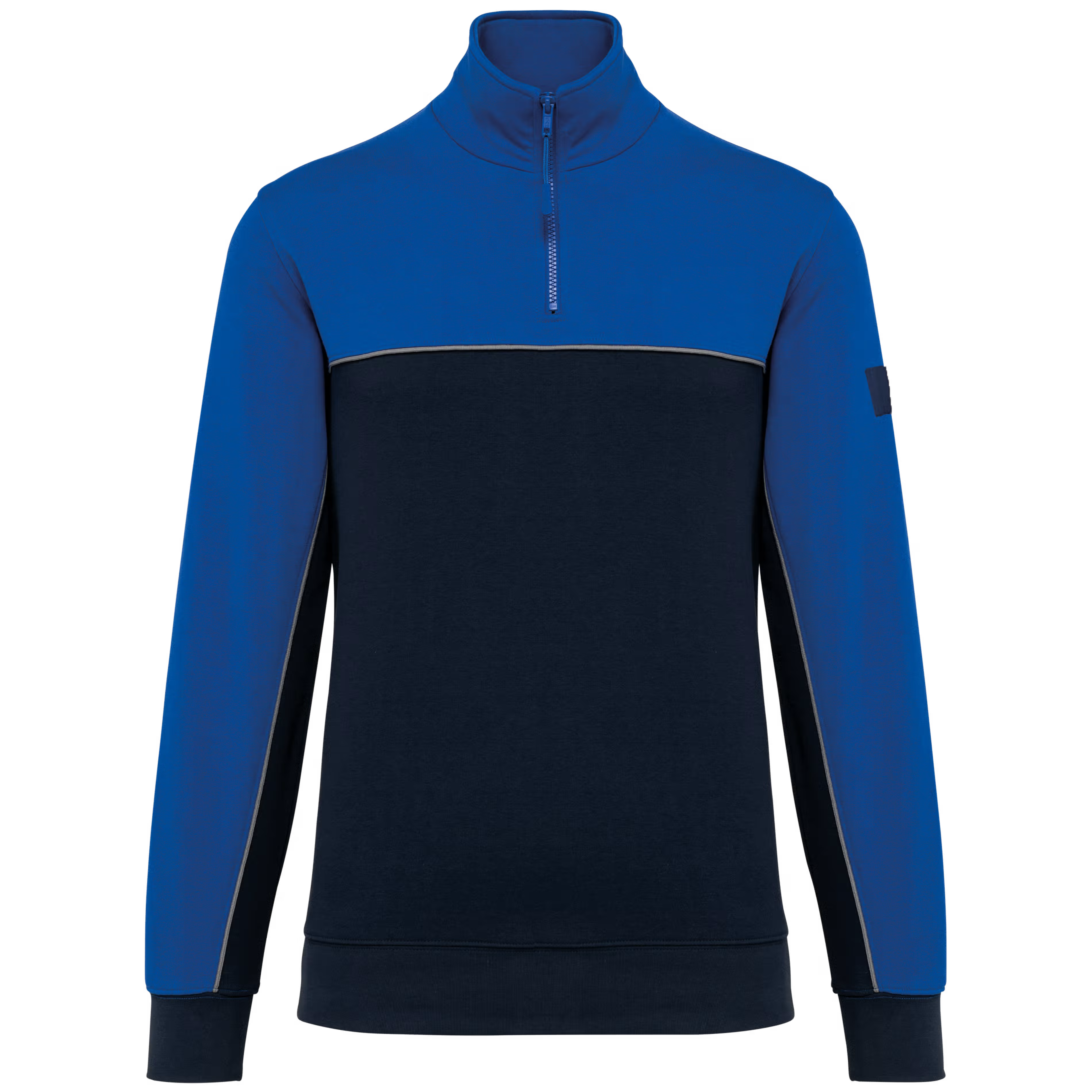 Sweat-shirt écoresponsable col zippé unisexe WK404