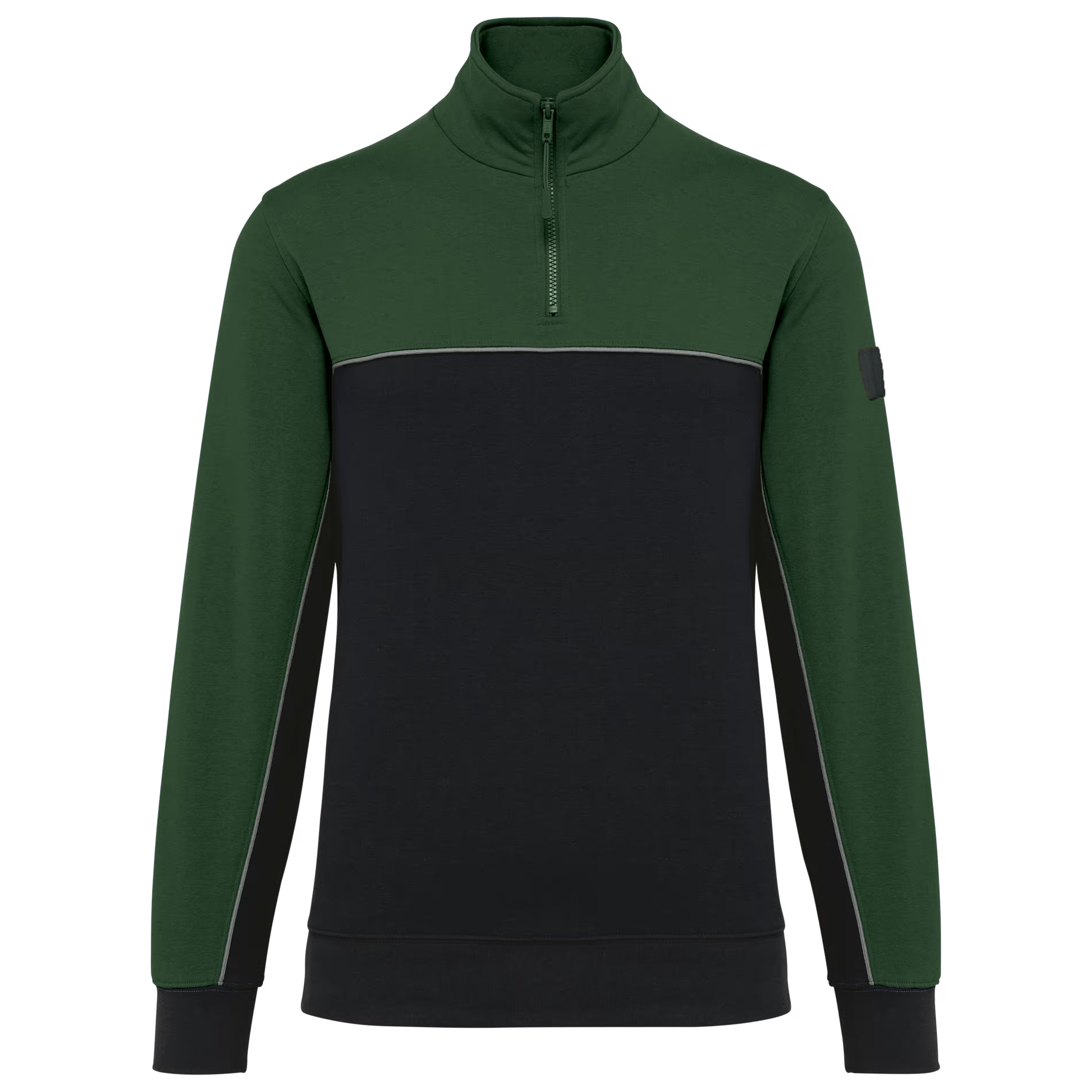 Sweat-shirt écoresponsable col zippé unisexe WK404