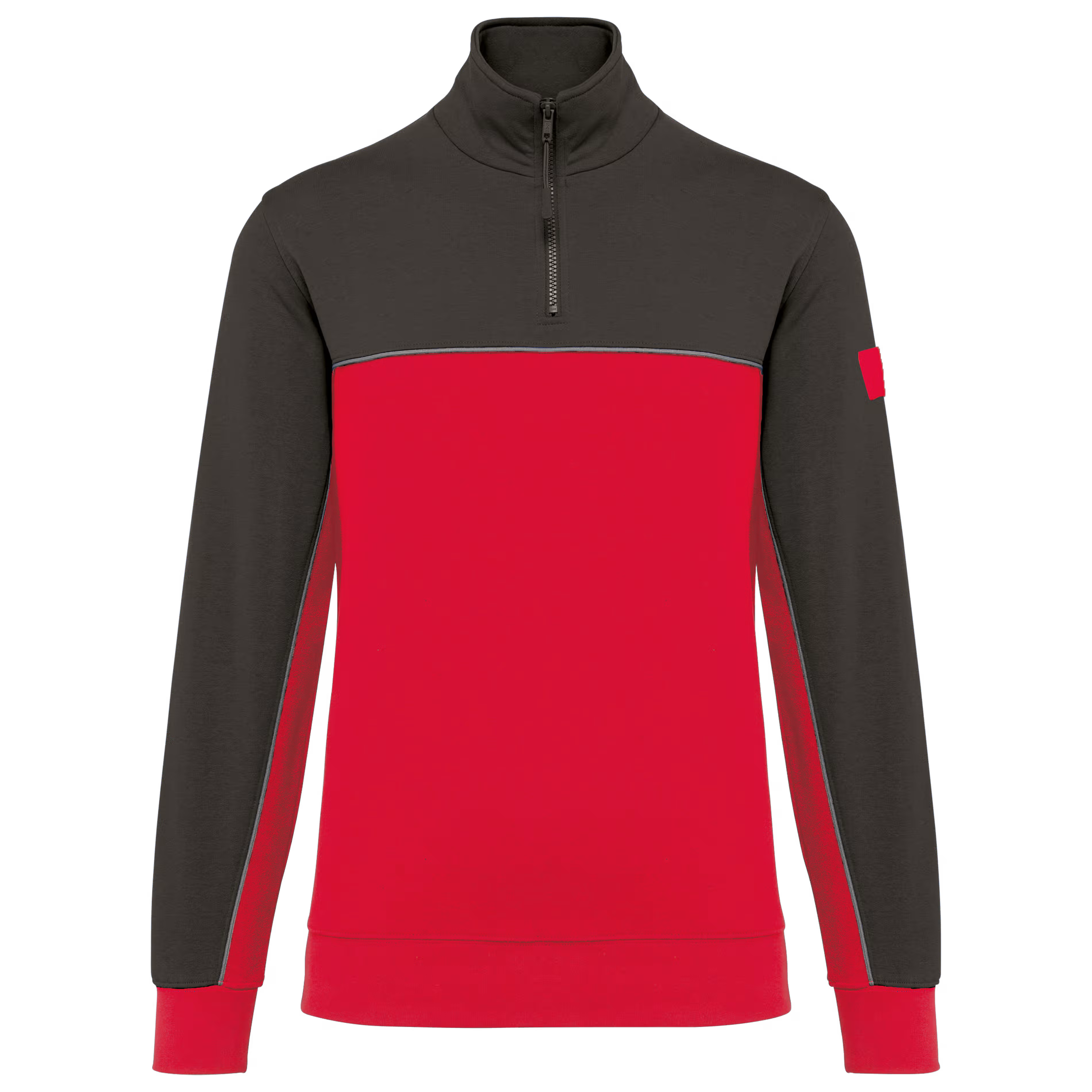 Sweat-shirt écoresponsable col zippé unisexe WK404